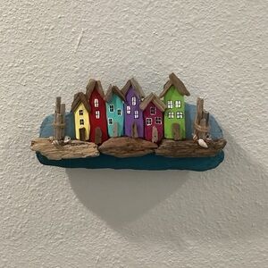 Driftwood Art, Driftwood Beach Houses, Driftwood Beach Art, Coastal Decor